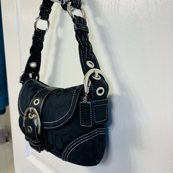 Coach  Soho Black Signature Canvas Shoulder Bag 6171
With dust bag included - Picture 5 of 13